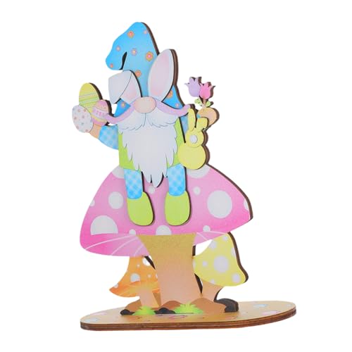 TOPBATHY Dekoration Holzschild GNOME Tischdeko für Fröhliche Feiern Kreative Frühlings Tischdeko für Zuhause Party und Festlichkeiten Langlebig und Charmant von TOPBATHY