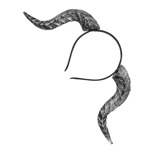 TOPBATHY Detachable Halloween Horn Headband Komfortables Gothic Dämonenhörner Accessoire mit Abnehmbaren Hörnern Vielseitig für Karneval Cosplay und Mittelalter Events Geeignet von TOPBATHY