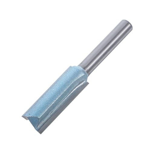 TOPBATHY Gerader Fräser Slot Fräser Gerade Router-bit Mahlen Gerade Doppelnut Beschichtet Schlitzen Doppelte Nut Zum Erzeugen Von Rillen Gerade Fräserbits Flöte Stahl Silver von TOPBATHY