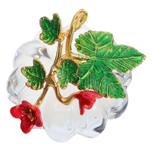 TOPBATHY Glaskürbis Aus Kristallglas Herbstliche Kürbis-deko Für Tischdeko Zu Hause Saisonales Dekoornament Mini-kürbis-deko Für Thanksgiving Und Herbstliche Feste von TOPBATHY