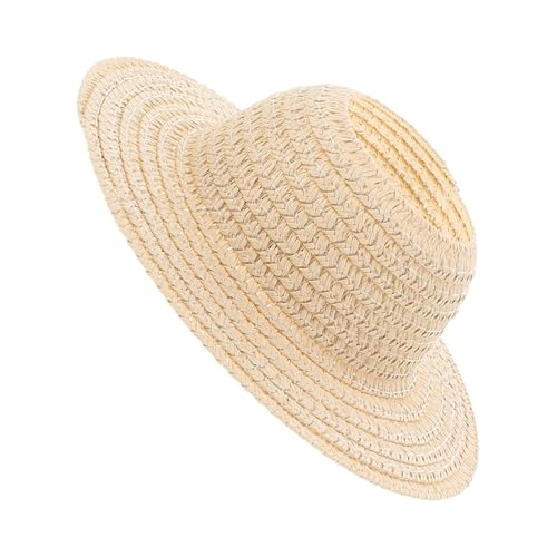 TOPBATHY Großer Leichter Mini Strohhut für DIY Puppen Atmungsaktiver Sonnenhut mit Breiter Krempe Natürlicher Sommerhut für Puppendekoration und Kostümaccessoire UV schutz TOPBATHY Großer Leichter Mini Strohhut für DIY Puppen Atmungsaktiver Sonnenhut mit Breiter Krempe Natürlicher Sommerhut für Puppendekoration und Kostümaccessoire UV schutz von TOPBATHY