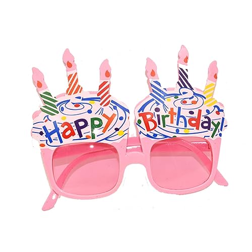 TOPBATHY Gläser Haarschmuck Aus Sonnenblumen Geburtstagsfoto Requisiten Fotografie Flippige Sonnenbrille Tablett Mit Trockenen Früchten Lustige Brille Rosa Modellieren Kerze Partybrille von TOPBATHY