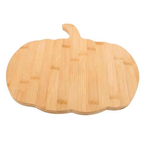 TOPBATHY Halloween Kürbis mit Natürlicher Maserung Kürbisförmiges Servierbrett für Käse Fleisch Gemüse und Früchte Dekorativer Party für Herbst und Halloween von TOPBATHY