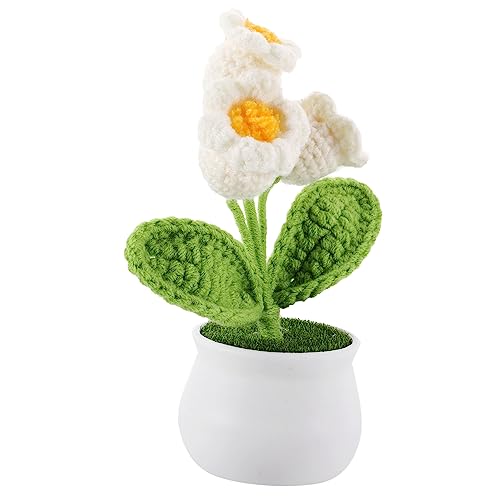 TOPBATHY Handgefertigte Häkelblume Glockenblume Weiß Realistische Langlebige Deko im Topf Stabiles Design für Schreibtisch Autoarmaturenbrett und Weiche Wollstruktur Verblassungsfrei TOPBATHY Handgefertigte Häkelblume Glockenblume Weiß Realistische Langlebige Deko im Topf Stabiles Design für Schreibtisch Autoarmaturenbrett und Weiche Wollstruktur Verblassungsfrei von TOPBATHY
