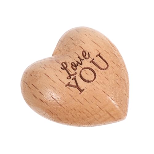 TOPBATHY Handgefertigte Holzherzen Einzigartige Holz Dekoration für Valentinstag Hochzeiten und Geschnitzte Herzornamente und Element von TOPBATHY