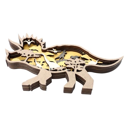 TOPBATHY Handgefertigtes Dinosaurier-Ornament Aus Holz Einzigartige Schreibtisch-Dekoration Für Zuhause Tischfigur Skulptur TOPBATHY Handgefertigtes Dinosaurier-Ornament Aus Holz Einzigartige Schreibtisch-Dekoration Für Zuhause Tischfigur Skulptur von TOPBATHY