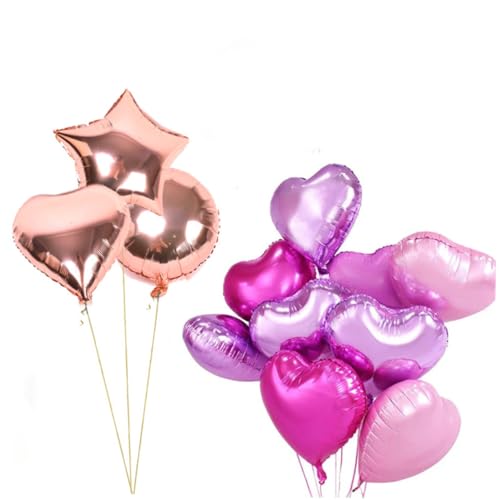 TOPBATHY Herzform Folienballons Für Valentinstag Hochzeitstag Und Verlobungsfeier Romantische Partydekoration TOPBATHY Herzform Folienballons Für Valentinstag Hochzeitstag Und Verlobungsfeier Romantische Partydekoration von TOPBATHY