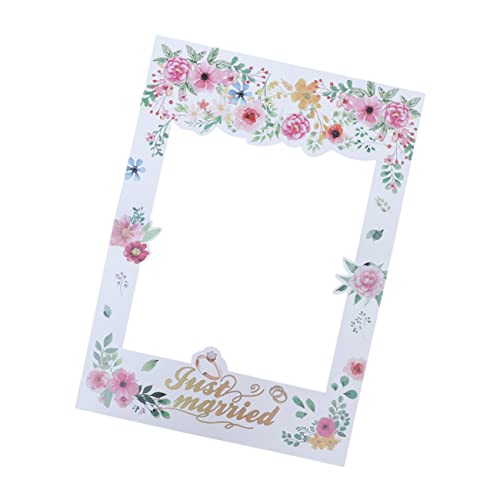 TOPBATHY Floral Handheld Foto Rahmen Hochzeit Party Papier Bild Rahmen für Selfie Party Foto TOPBATHY Floral Handheld Foto Rahmen Hochzeit Party Papier Bild Rahmen für Selfie Party Foto von TOPBATHY
