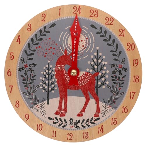 TOPBATHY Holz Countdown Adventskalender mit Design Tägige Weihnachtsdekoration für Zuhause Handgefertigte Holzverzierung für Festliche Anlässe Langlebig TOPBATHY Holz Countdown Adventskalender mit Design Tägige Weihnachtsdekoration für Zuhause Handgefertigte Holzverzierung für Festliche Anlässe Langlebig von TOPBATHY