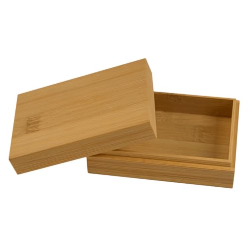 TOPBATHY Holz Spielkarten Box, Wasserdicht Und Rostfrei, Rechteckige Aufbewahrungsbox FüR Pokerkarten, Multifunktionale Kartenbox FüR Romme Kartenspiel Und Kleine GegenstäNde von TOPBATHY