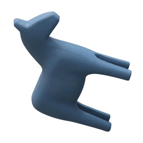 TOPBATHY Holzpferd Deko Skulptur Für Schreibtisch Oder Heimdekoration Handgeschnitzt Aus Holz Tierfigur Für Büro Oder Wohnzimmer von TOPBATHY