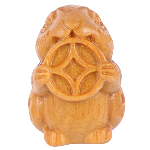 TOPBATHY Kaninchen-Zubehör Hasen anhänger glucksbringer Geschenkeidee genschenkideen DIY Dekoration Hasen-Ornamente Kaninchenanhänger für die Dekoration Hasenornament aus Holz Sandelholz von TOPBATHY