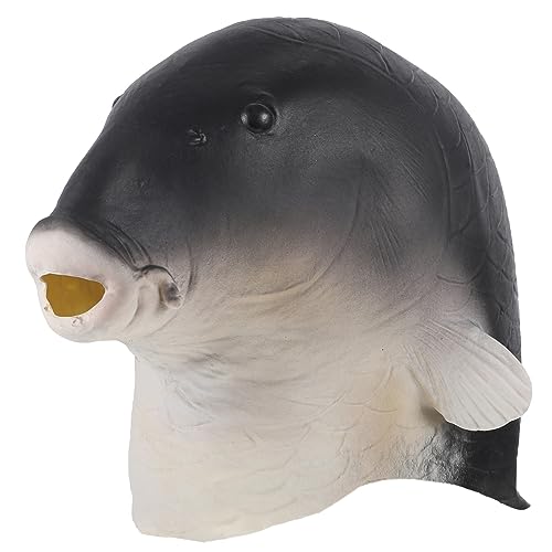 TOPBATHY Karnevalsparty-zubehör Karpfenmaske Realistische Fisch-kopfbedeckung -beleuchtung Bequem für Cosplay von TOPBATHY