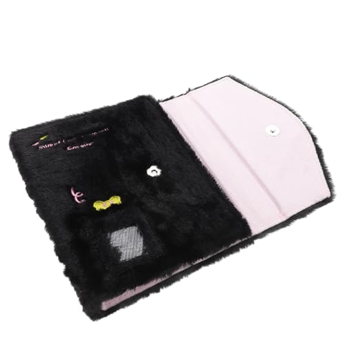TOPBATHY Kawaii Plüsch Fotoalbum für Fotokarten Binder Multifunktionales Album für Sofortbilder Zugtickets und Erinnerungsstücke Tragbar und Leicht Niedliches Cartoon Design von TOPBATHY