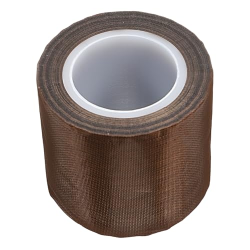 TOPBATHY Klebeband Wärmeübertragungsband Wärmeband Beständiges Ptfe Klebeband Hochtemperaturband Hochtemperaturband Hellbraune Glasfaser von TOPBATHY