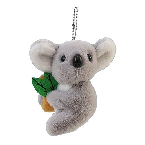 TOPBATHY Koala-puppenanhänger Kleiner Koala-plüsch Koala-schlüsselanhänger Schlüsselring Kreativer Flauschige Anhänger Ausgestopfter Koala Dekorative Tasche Fräulein Taschen Zink Legierung von TOPBATHY