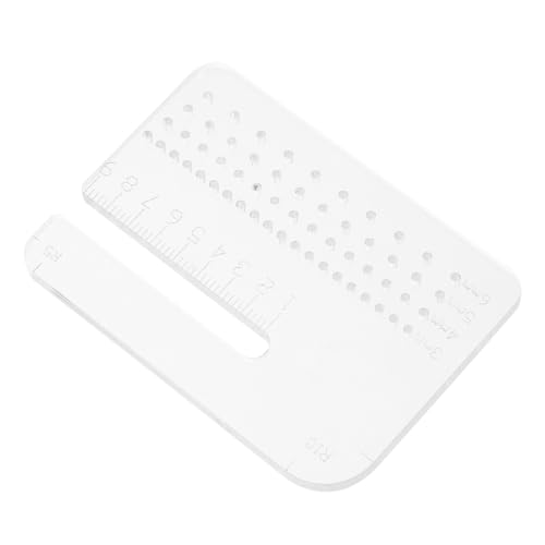TOPBATHY Lederschläger Lederpunsch Großer Locher Praktische Locherplatte Leder Locher Stanzhilfsplatte Für Ledernähte Heftstanzhilfsplatte Lederwerkzeuge Lochplatte Aus Leder Acryl von TOPBATHY
