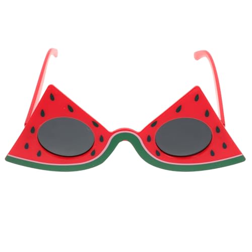 TOPBATHY Lustige Wassermelonen Sonnenbrille für Frauen Tropische Niedliche Partybrille mit Schwarzer Linse Komfortabel und Langlebig Accessoire für Hawaii und Strandpartys von TOPBATHY
