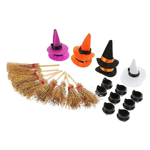 TOPBATHY Halloween-hüte 24-teiliges Miniatur-hexenhut-Set Besen Kessel Miniatur-puppenhut Winzige Hüte Zum Basteln Dekoratives Zubehör TOPBATHY Halloween-hüte 24-teiliges Miniatur-hexenhut-Set Besen Kessel Miniatur-puppenhut Winzige Hüte Zum Basteln Dekoratives Zubehör von TOPBATHY