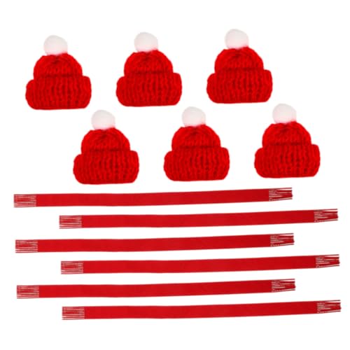 TOPBATHY Mini Weihnachtsmütze und Schal Set Teiliges Rot Gestricktes Weinflaschen Deko Set Weiche Langlebige Weihnachtsaccessoires für Tischdeko Puppenhaus und Festliche Bastelarbeiten TOPBATHY Mini Weihnachtsmütze und Schal Set Teiliges Rot Gestricktes Weinflaschen Deko Set Weiche Langlebige Weihnachtsaccessoires für Tischdeko Puppenhaus und Festliche Bastelarbeiten von TOPBATHY