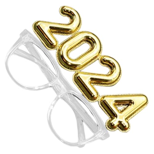 TOPBATHY Modellbrille für Partys Leichte und Bequeme Brille Fotorequisiten für Neujahrsfeiern Vielseitig Einsetzbar bei Festen und Familienfeiern Transparentes Design Bunten Farben TOPBATHY Modellbrille für Partys Leichte und Bequeme Brille Fotorequisiten für Neujahrsfeiern Vielseitig Einsetzbar bei Festen und Familienfeiern Transparentes Design Bunten Farben von TOPBATHY