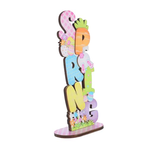TOPBATHY Natürliche Holz Ostern Bunny Ornamente Für Home Party GNOME Mittelpunkt von TOPBATHY