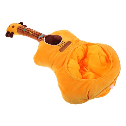 TOPBATHY Plüsch Gitarren Kostüm Hut Cartoon Kopfbedeckung Leichtes Party Accessoire für Fotos Bequeme und Lustige Bühnenperformance Requisite für Feiern und Cosplay von TOPBATHY