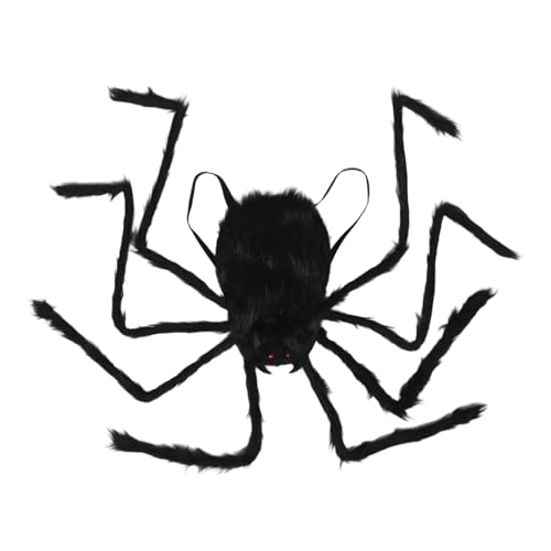 TOPBATHY Realistisches Halloween Riesenspinne Kostüm mit Verstellbaren Trägern Großer Leichter Spinnen Overall für Party Karneval Outdoor Dekoration und Themenveranstaltungen von TOPBATHY