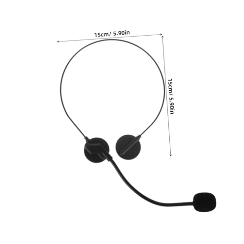 TOPBATHY Realistisches Musiker Headset Mikrofon Kostüm Zubehör für Cosplay Party Requisiten Tragbar Vielseitig Einsetzbar für Rockkonzerte und Maskenbälle von TOPBATHY