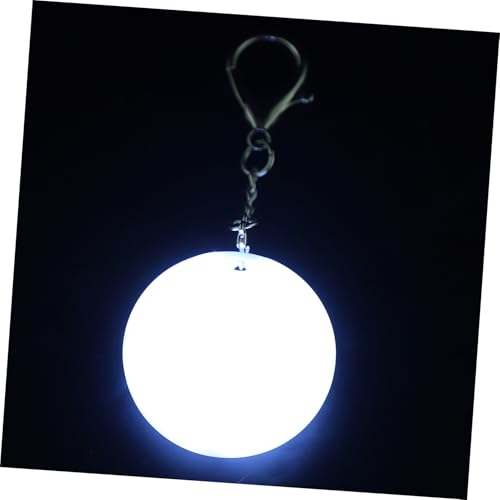 TOPBATHY Rundes Taschenlicht mit Clip und Schlüsselanhänger Kleines LED Licht für Handtasche Praktische Taschenlampe Sicheres Befestigen an Geldbörsen und Schlüsselringen von TOPBATHY