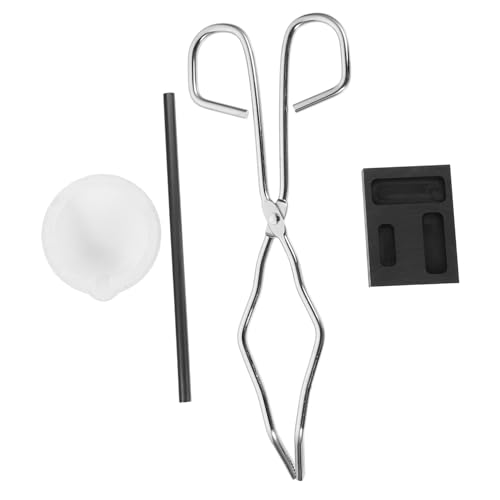 TOPBATHY Schmelz Kit für Schmuckherstellung mit Gießform Keramiktiegel Schmelzwerkzeugen für Gold Silber und Legierungen für Hobbyisten und von TOPBATHY