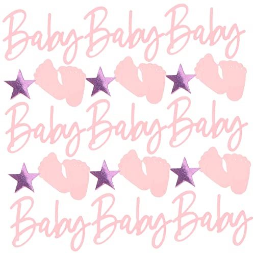 TOPBATHY Shower Konfetti Fußabdrücke Sterne Rosa Party Deko für Babyparty Gender Reveal Geburtstag Wiederverwendbares Sicheres Geburtstagsstreudeko für Tisch und Fotohintergrund TOPBATHY Shower Konfetti Fußabdrücke Sterne Rosa Party Deko für Babyparty Gender Reveal Geburtstag Wiederverwendbares Sicheres Geburtstagsstreudeko für Tisch und Fotohintergrund von TOPBATHY