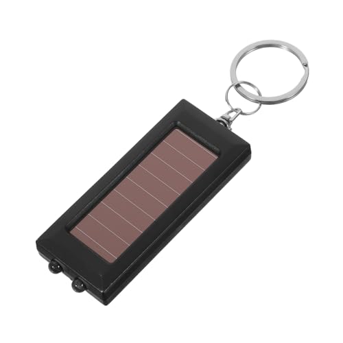 TOPBATHY Solar-Taschenlampe Keychain Blinker Camping Schlüsselanhänger Taschenlampe Camping-Taschenlampe winziges LED-Licht Tragbare Taschenlampe der Schlüsselbund Abs Schwarz TOPBATHY Solar-Taschenlampe Keychain Blinker Camping Schlüsselanhänger Taschenlampe Camping-Taschenlampe winziges LED-Licht Tragbare Taschenlampe der Schlüsselbund Abs Schwarz von TOPBATHY