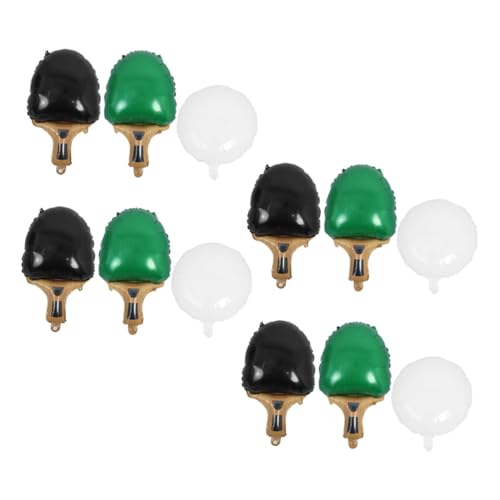 TOPBATHY Teiliges Tischtennis Ballon Grün Schwarze Folien Schläger Weiße Tischtennisbälle Sportliche Partydeko für Geburtstagsfeiern Shower Wettkampf Vielseitige Indoor Outdoor Deko TOPBATHY Teiliges Tischtennis Ballon Grün Schwarze Folien Schläger Weiße Tischtennisbälle Sportliche Partydeko für Geburtstagsfeiern Shower Wettkampf Vielseitige Indoor Outdoor Deko von TOPBATHY