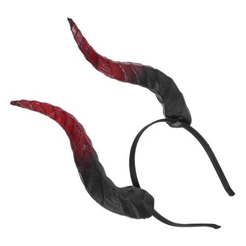 TOPBATHY Verstellbares Leichtes Hörner-stirnband aus Weichem PU mit Abnehmbaren Stierhörnern Halloween und Karneval Cosplay Haarreif für Damen und Herren TOPBATHY Verstellbares Leichtes Hörner-stirnband aus Weichem PU mit Abnehmbaren Stierhörnern Halloween und Karneval Cosplay Haarreif für Damen und Herren von TOPBATHY