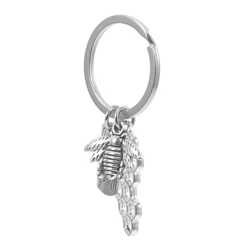 TOPBATHY Waben-schlüsselanhänger Taschenanhänger Charme Qualle Frauentasche Biene Schlüsselanhänger Schlüsselbund Schmuck Glücklich Geldbeutel-anhänger Halter Kette Zinklegierung Silver TOPBATHY Waben-schlüsselanhänger Taschenanhänger Charme Qualle Frauentasche Biene Schlüsselanhänger Schlüsselbund Schmuck Glücklich Geldbeutel-anhänger Halter Kette Zinklegierung Silver von TOPBATHY