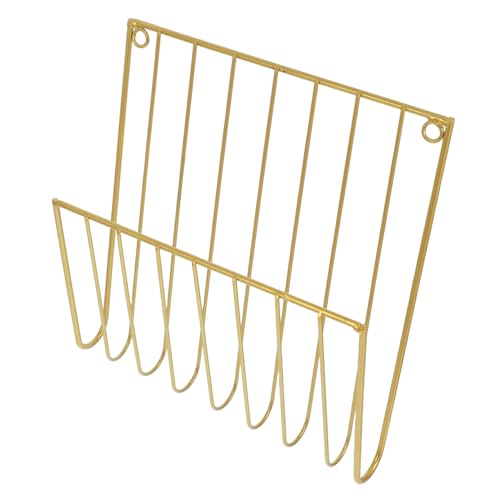 TOPBATHY Wandmontierter Magazinhalter aus Metall Stilvoller Organizer für Zeitschriften Dokumente und Robuste Aufbewahrung für Zuhause und Büro von TOPBATHY