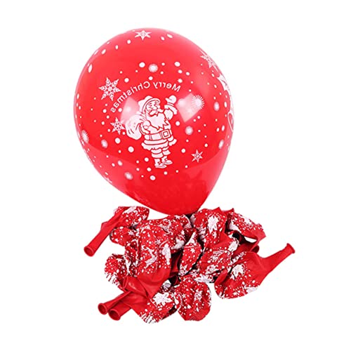 TOPBATHY Weihnachtsdekoration Ballons Niedliche Weihnachtsmann Cartoon Drucklatex Ballons Party Zubehör Für Festliche Anlässe Rot TOPBATHY Weihnachtsdekoration Ballons Niedliche Weihnachtsmann Cartoon Drucklatex Ballons Party Zubehör Für Festliche Anlässe Rot von TOPBATHY