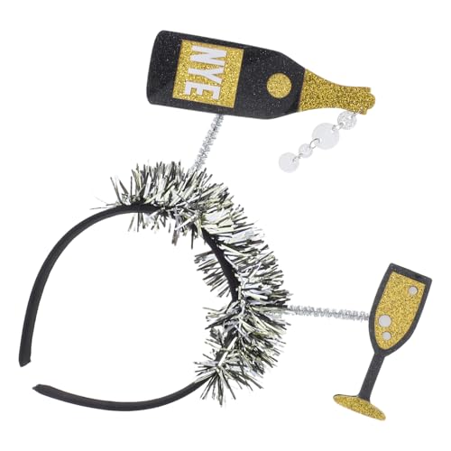 TOPBATHY Weinflasche Stirnband Partydekoration Festlicher Kopfschmuck für Silvester Frauen und Geburtstagsfeiern Einzigartiges Design Angenehm Tragbar Langlebiges Material für Festliche TOPBATHY Weinflasche Stirnband Partydekoration Festlicher Kopfschmuck für Silvester Frauen und Geburtstagsfeiern Einzigartiges Design Angenehm Tragbar Langlebiges Material für Festliche von TOPBATHY