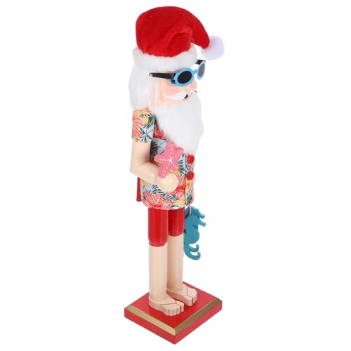 TOPBATHY Xmas Strand Weihnachtsmann Holzfiguren Handgefertigte Dekoration für Zuhause Kreative Urlaubsfigur für Festlichkeiten Handwerkskunst TOPBATHY Xmas Strand Weihnachtsmann Holzfiguren Handgefertigte Dekoration für Zuhause Kreative Urlaubsfigur für Festlichkeiten Handwerkskunst von TOPBATHY