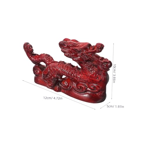 TOPBATHY Zarte Chinesische Drachenstatue Aus Rotem Sandelholz 12 cm Einzigartiges Für Die Heimdekoration Drachenornament TOPBATHY Zarte Chinesische Drachenstatue Aus Rotem Sandelholz 12 cm Einzigartiges Für Die Heimdekoration Drachenornament von TOPBATHY