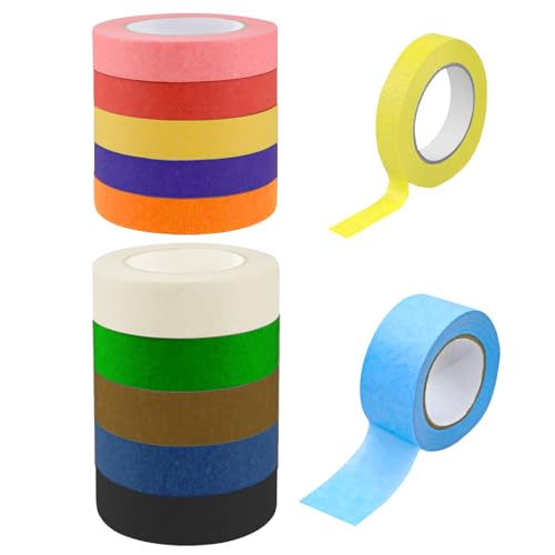 TOPBELIEF 12 Farbe Klebeband 15MM 25MM,Washi Tape,Kreppband Malerkrepp Bunt,13M Masking Tape,Klebeband Bunt,Painters Tape Dekrativer für Kunst, Wandbilder,Handwerk und Beschriftung TOPBELIEF 12 Farbe Klebeband 15MM 25MM,Washi Tape,Kreppband Malerkrepp Bunt,13M Masking Tape,Klebeband Bunt,Painters Tape Dekrativer für Kunst, Wandbilder,Handwerk und Beschriftung von TOPBELIEF