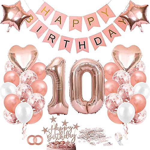 TOPHOPE Luftballon 10. Geburtstag Roségold Folienballon Luftballon Zahlen Geburtstagsdeko Mädchen 10 Jahr Riesen Folienballon Zahl 10 Ballon 10 Deko zum Geburtstag Roségold Happy Birthday TOPHOPE Luftballon 10. Geburtstag Roségold Folienballon Luftballon Zahlen Geburtstagsdeko Mädchen 10 Jahr Riesen Folienballon Zahl 10 Ballon 10 Deko zum Geburtstag Roségold Happy Birthday von TOPHOPE