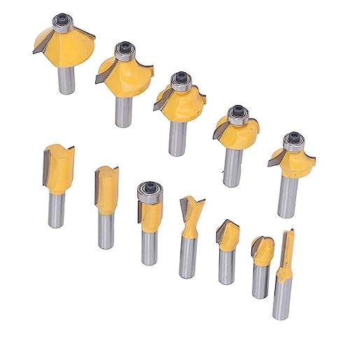 12 -pcs Carbide Holzbearbeitung Router Bit für Effiziente Kantentrimmbräuchschlitze, 8mm Shank Router -Bits für Alle Holztypen, mit Aufbewahrungsbox für Enthusiasten 12 -pcs Carbide Holzbearbeitung Router Bit für Effiziente Kantentrimmbräuchschlitze, 8mm Shank Router -Bits für Alle Holztypen, mit Aufbewahrungsbox für Enthusiasten von TOPINCN