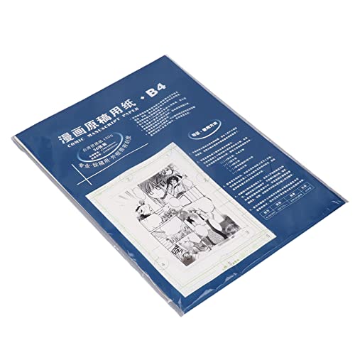 120 G Comicbuchpapier, Manuskriptpapier, 30 Blatt B4-Manga-Papier für Künstler, Studenten, Manga-Papier 120 G Comicbuchpapier, Manuskriptpapier, 30 Blatt B4-Manga-Papier für Künstler, Studenten, Manga-Papier von TOPINCN