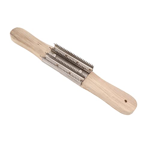 15 -Zoll -Buffing -Rad Rechen, Pressezähne aus Edelstahl, Holzgriff, Metallreinigungswerkzeug mit Hervorragender Verarbeitung für, Atemwegsbads, Verbindungsentfernung 15 -Zoll -Buffing -Rad Rechen, Pressezähne aus Edelstahl, Holzgriff, Metallreinigungswerkzeug mit Hervorragender Verarbeitung für, Atemwegsbads, Verbindungsentfernung von TOPINCN