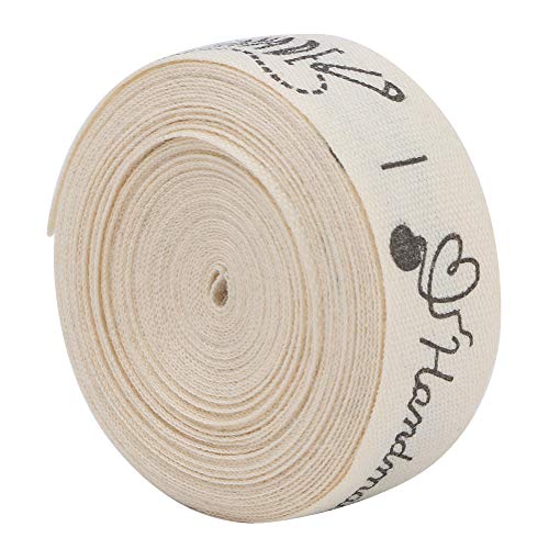 5 Yards Baumwollband, 1,5 Cm Breite, Handgemachtes Schriftband, Geschenkpaket, Baumwollband für DIY-Bastelprojekte, Geschenkverpackungen, Partys, Hochzeiten, 5 Yards Baumwollband, 1,5 Cm Breite, Handgemachtes Schriftband, Geschenkpaket, Baumwollband für DIY-Bastelprojekte, Geschenkverpackungen, Partys, Hochzeiten, von TOPINCN