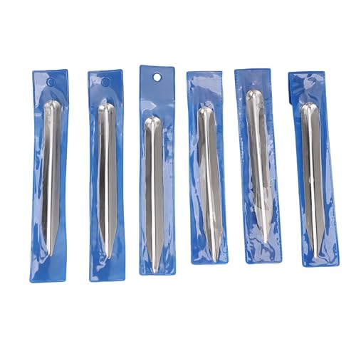 6 pcs Edelstahl Laborspatel Set mit Abgerundeten Spitzen Enden, Laborschaufelspatel für Gekrümmte Metallperlen Schaufel Klassenzimmer Werkzeug 6 pcs Edelstahl Laborspatel Set mit Abgerundeten Spitzen Enden, Laborschaufelspatel für Gekrümmte Metallperlen Schaufel Klassenzimmer Werkzeug von TOPINCN