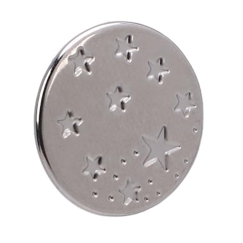 Hosenknöpfe mit Sternmuster, Ersatzknöpfe aus Metall mit Nietenkappen mit Schraubgewinde für Hosen, Shorts, Hemden und Mehr Hosenknöpfe mit Sternmuster, Ersatzknöpfe aus Metall mit Nietenkappen mit Schraubgewinde für Hosen, Shorts, Hemden und Mehr von TOPINCN