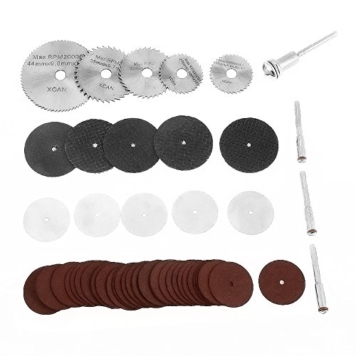 Rotary Tools Schleifzubehör Kit 55Pcs / Set Hss Schleif- & Trennscheibe Kreissägeblätter Rotationsdorn Schleifwerkzeug Kit von TOPINCN